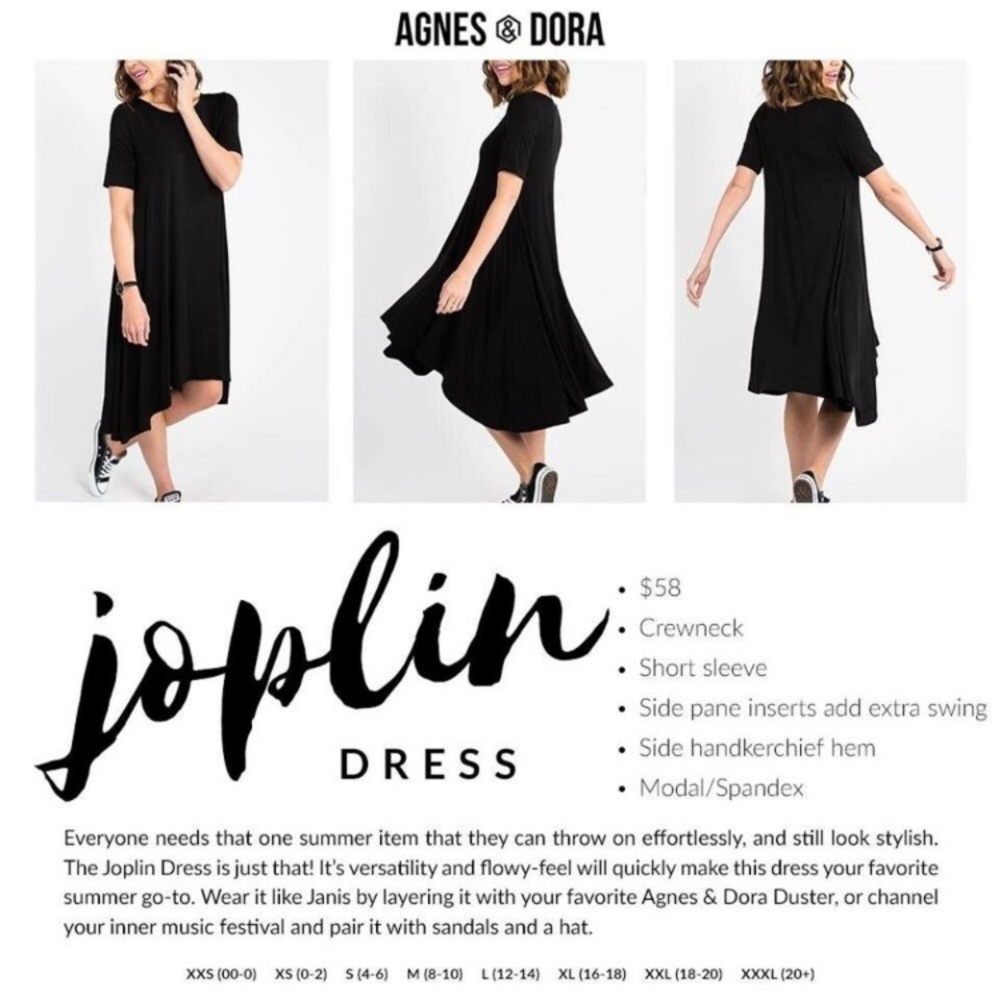 New - Small Black Joplin Dress